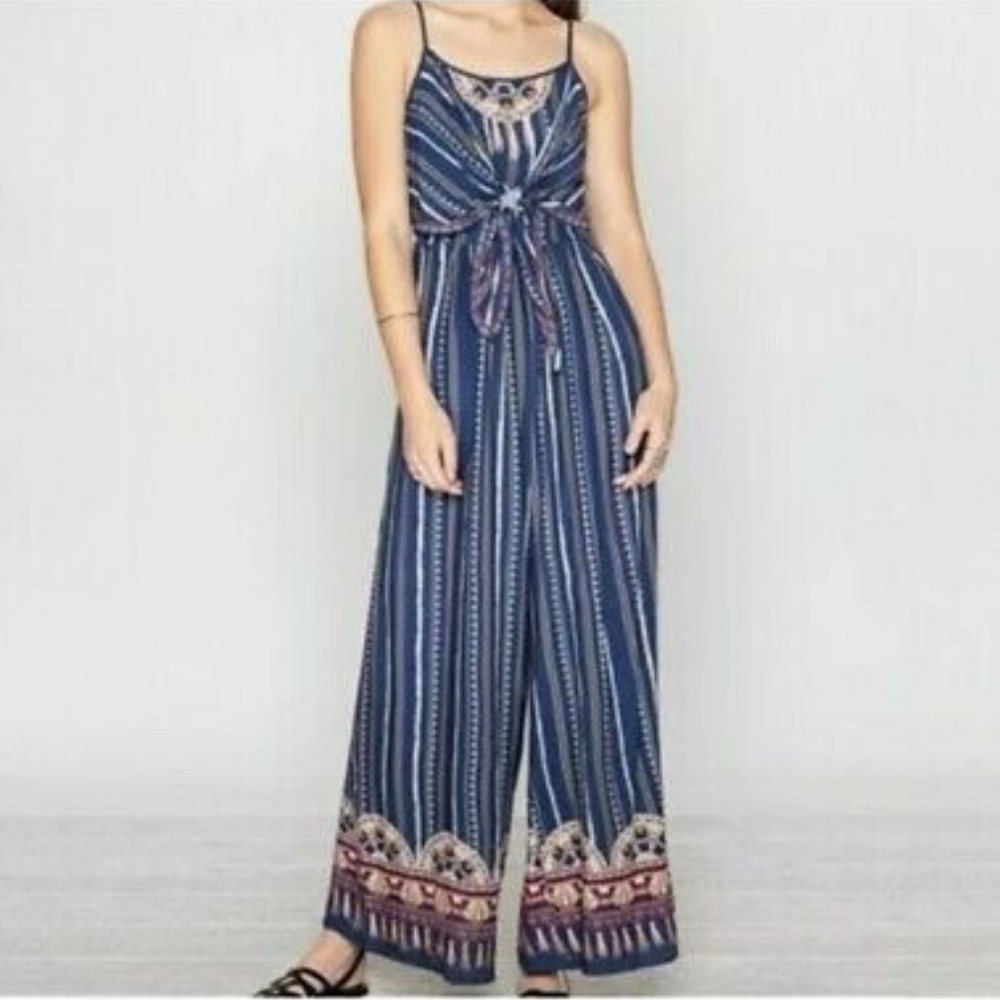 Flying Tomato Tribal Summer Jumpsuit size S